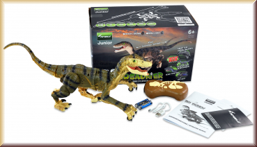 Amewi 40008 Velociraptor RC Dinosaurier 45cm, RTR braun - Bild 1