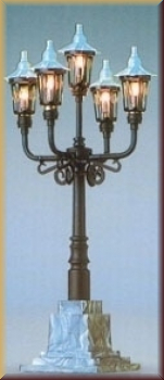 H0 Schirmleuchte 5-armig (Brawa 5171)