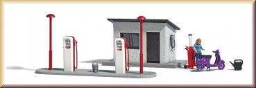 Busch 7832 A-Set: Tankstelle H0 - Bild