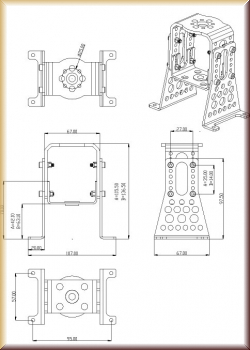 Hacker 15726618 Motorträger Alu A40/A50 kompl - Bild