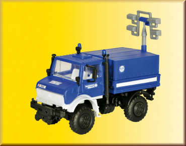 Kibri 18467 H0 THW UNIMOG mit Flutlichtma - Bild