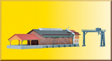 Z Gueterhalle mit Ueberladekr (Kibri 36606)