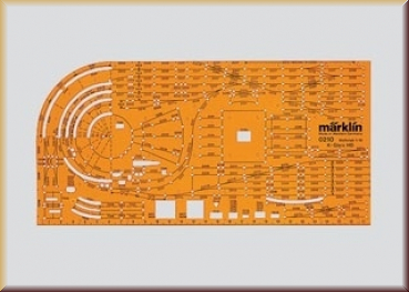 Zeichenschablone K-Gleis (Märklin 00210)