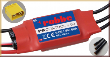 Robbe Modellsport RO-CONTROL 6-60 3-6S -60(80)A 5V (Robbe 8711)