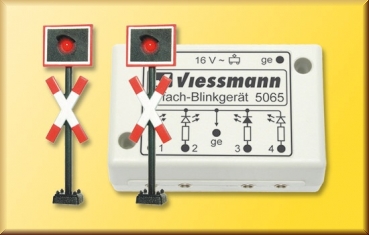 N Andreaskreuze,2 St.+Blinkel (Viessmann 5801)