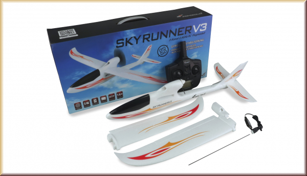 Amewi 24058 Skyrunner V3 Elektro-Segelflugzeug mit Gyro 750mm - Bild 1