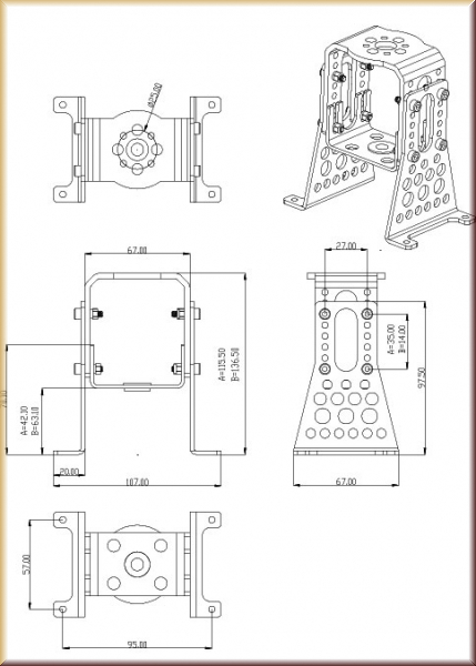 Hacker 15726618 Motorträger Alu A40/A50 kompl - Bild