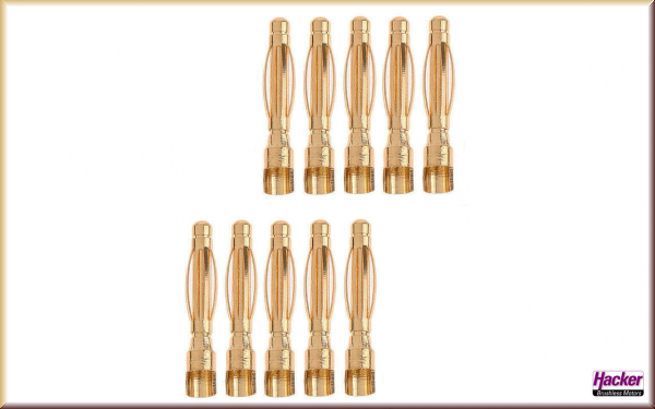 Hacker 17874221 Goldstecker 2mm (10er Pack) - Bild