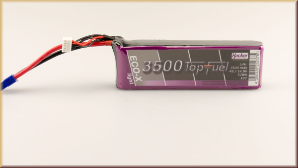 Hacker 23500421 TopFuel LiPo 10C-ECO-X Light 3500mAh 4S - Bild