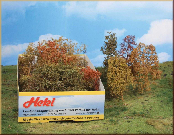 Heki 1673 Blätterbäume u. Büsche, 15 Stück herbstlich - Bild