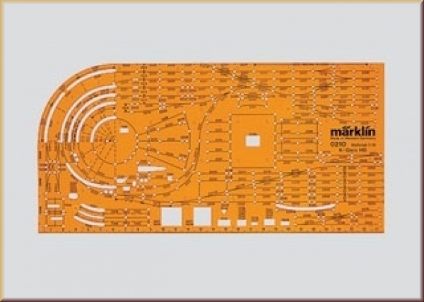 Märklin 00210 Zeichenschablone K-Gleis - Bild