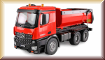 Amewi 22407 Mercedes-Benz Arocs Lizenz-LKW Kipper RTR rot - Bild