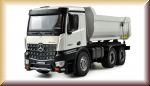 Amewi 22413 Mercedes LKW Kipper PRO Metall 2,4GHz RTR weiß - Bild