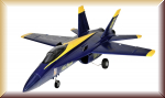 Amewi 24075 F18 Jet Blue Angel 656mm PNP 64mm EDF <br>(Größe: - Bild