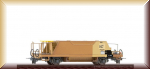 Bemo 2253125 RhB Xc 9425 Schotterwagen gelb/rostig - Bild