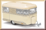 Busch 51703 Wohnwagen, beige/silber - Bild