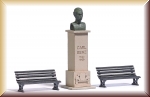 Busch 7732 Carl Benz Statue H0 - Bild