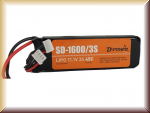 D-Power SD16003XT D-Power SD-1600 3S Lipo (11,1V) 45C - XT-60 Stecke - Bild