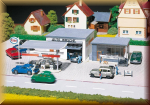Faller 130296 Tankstelle mit Waschhalle - Bild