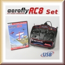 Ikarus 3091010 SET: aeroflyRC8 auf DVD für Win8/10mit USB-Fligh - Bild