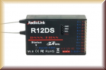 KAVAN 1RL0050 Empfänger Radiolink R12DS, 12-Kanal FHSS/DSSS Rece - Bild