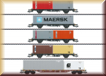 Märklin 047680 Containerwagen-Set(5 Wagen)DB - Bild