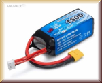 Minicars VP98294 Li-Po Battery 4S 14,8V 1500mAh 80C XT60-Connector - Bild