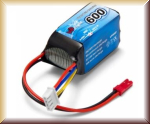 Minicars VPLP006F Li-Po Battery 3S 11,1V 600mAh 20C JST-RCY (BEC) - Bild