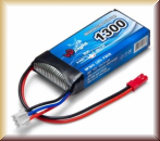 Minicars VPLP013F Li-Po Battery 2S 7,4V 1300mAh 30C JST-RCY (BEC) - Bild