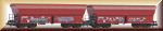 Piko 40716 N-2er Set Schüttgutwg. Falns OnRail VI mit Graffit - Bild