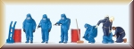 Preiser 10729 Feuerwehrmänner.Blauer Vollsc - Bild
