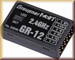 Robbe 33506 GRAUPNER GR-12 2,4GHZ HOTT 6K EMPFÄNGER - Bild