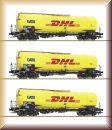 Roco 76029 3er Set Kesselwag.Zacns DHL gealtert - Bild